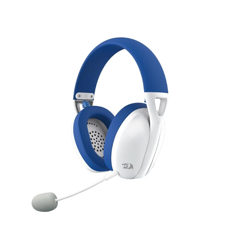 Audifono Redragon Gaming Ire Pro Inalambrico 7.1 Blanco-Azul C/Microfono H848B