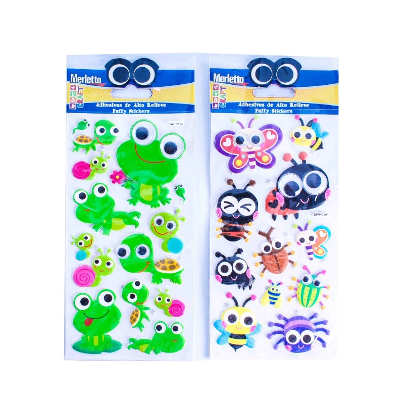 Calcomania Merletto Animales Con Ojitos Surtido