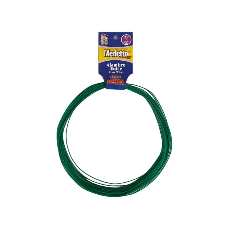 Alambre Merletto De Aluminio 15M Verde