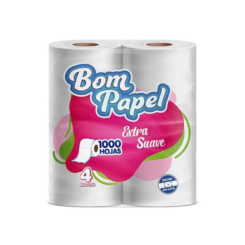 Papel Higienico Bom Papel 4Rll