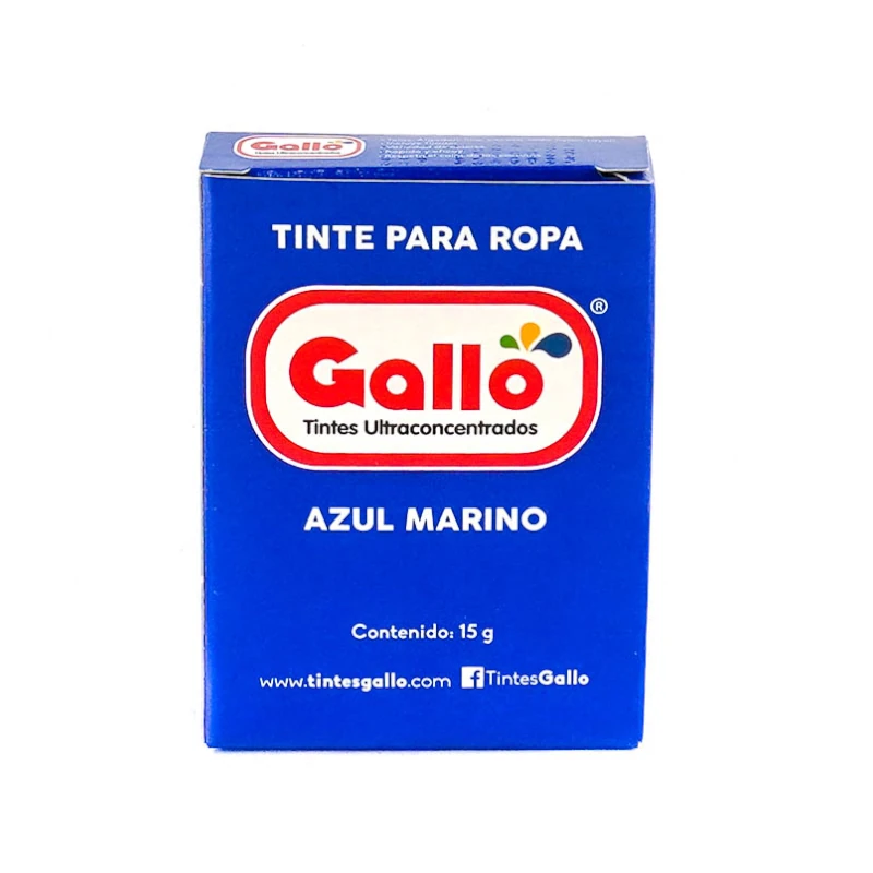 Tinte Para Ropa Gallo Azul Marino 15Gr