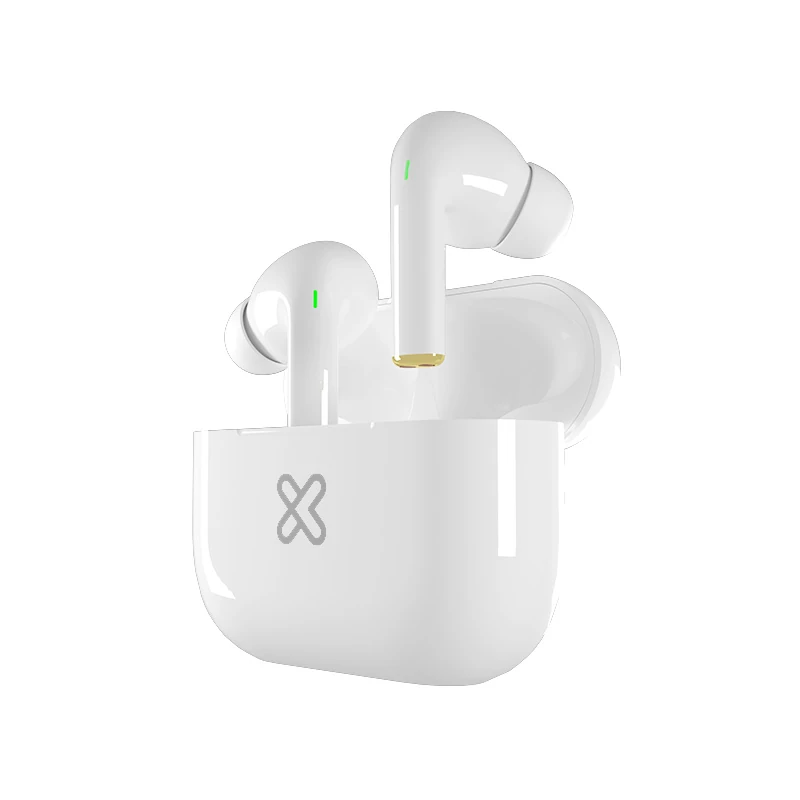 Audifono Klipx C/Microfono Inalambrico Bluetooth Blanco Kte-050Bk 37Hrs
