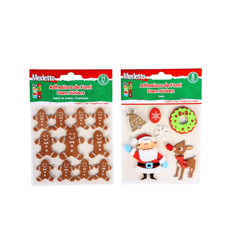 Foamy Figura 3D Navideño Santa/Renos  Merletto