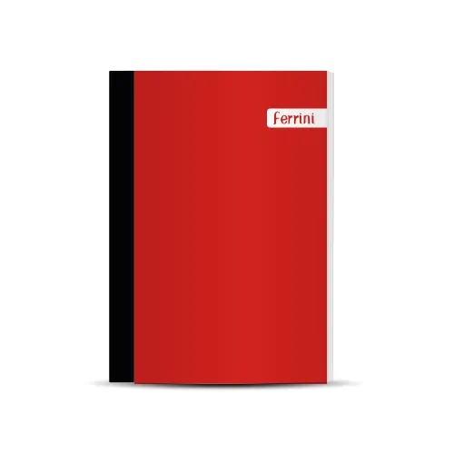 Cuaderno Cosido Gde 200 Pag D-Linea Rojo Ferrini