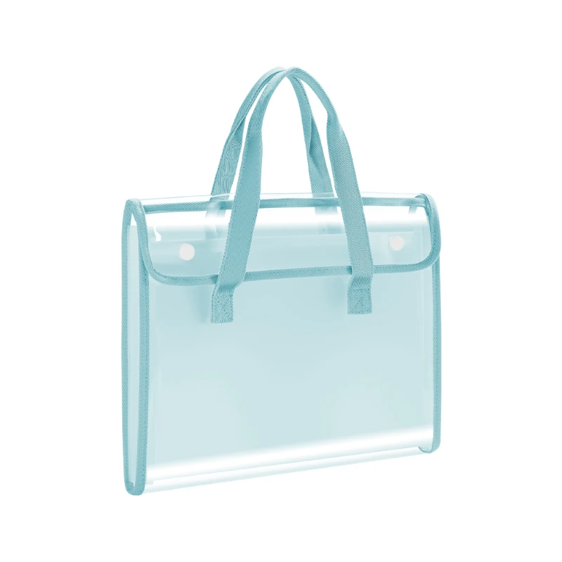 Acordeon Plastico Deli Tamaño Carta Con Broche Azul 7 Divisiones