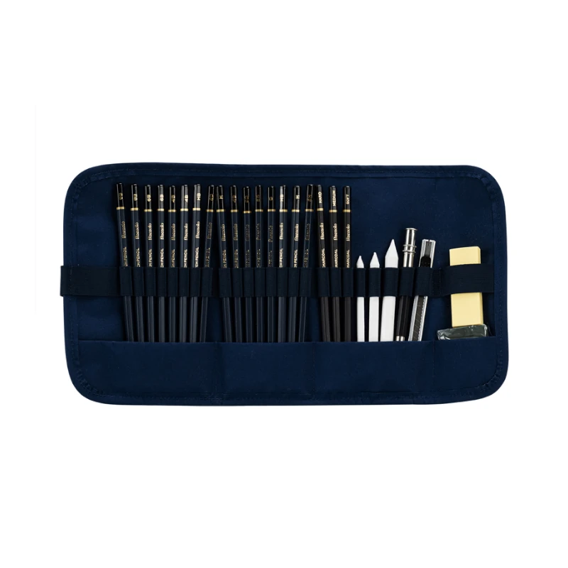 Lapiz Grafito Set de Dibujo Tecnico Paquete 27 Deli