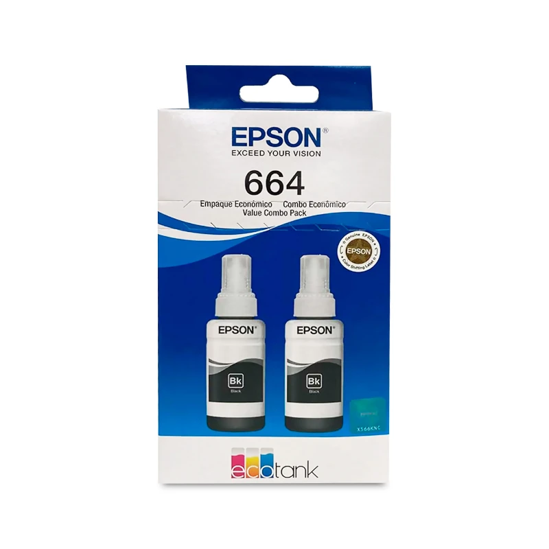 Tinta Eps T664 Neg Pack 2 65Ml