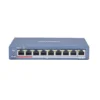 Switch 8 Puertos 10/100 Mbps Con PoE Hikvision