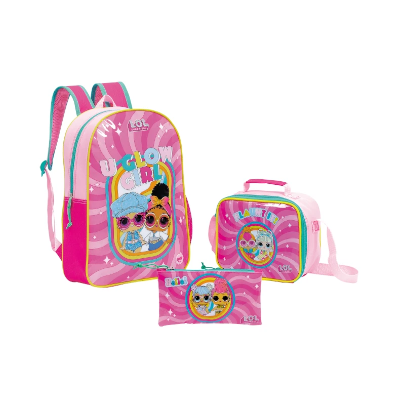 Mochila Lol Surprise Lonchera Y Lapicero