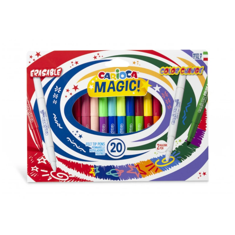Marcador Escolar 20 Colores Carioca Magic