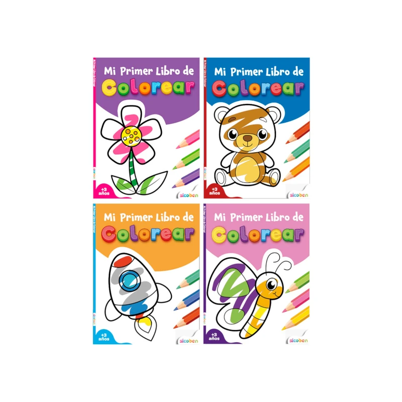 Libro De Actividades Mi primer Coloreo 24 Paginas