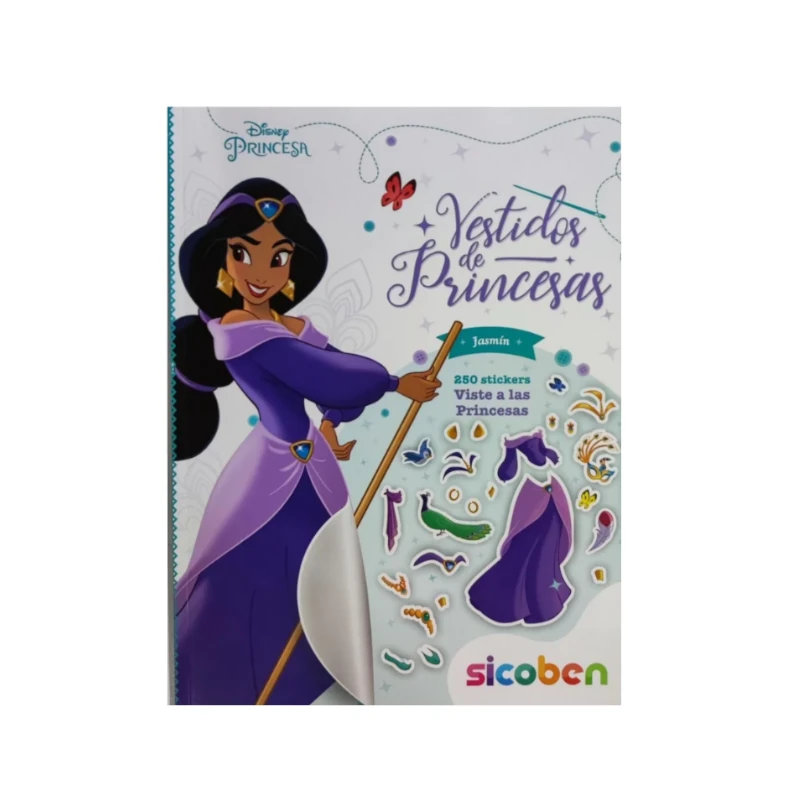 Libro De Actividades Vistiendo Princesas Disney 24 Pag