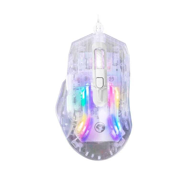 Mouse Marvo Usb Transparente Rgb M413 Dpi 7200