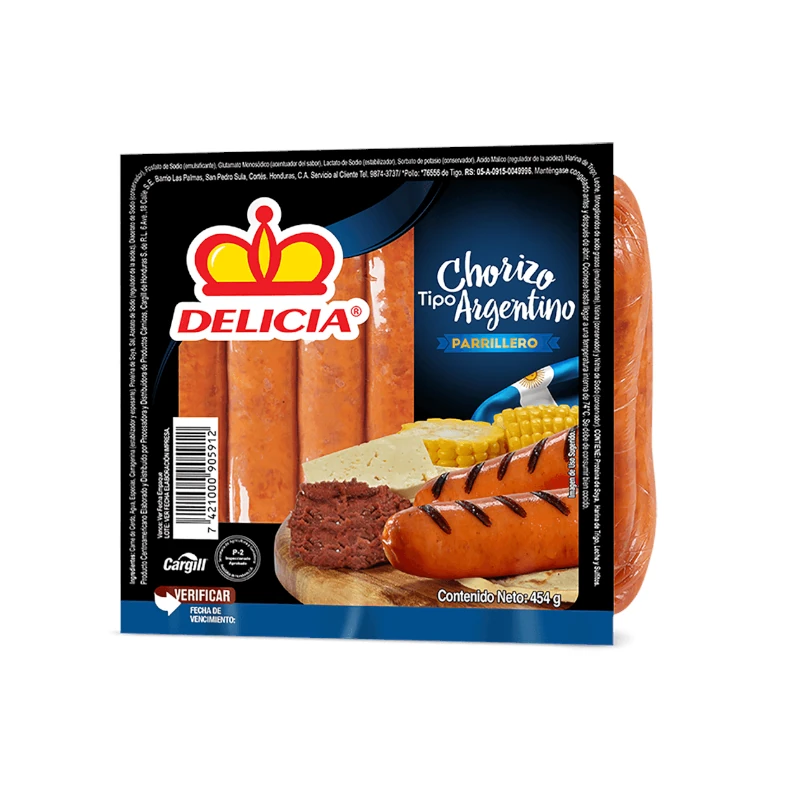 Chorizo Argentino Delicia Pqt 454gr