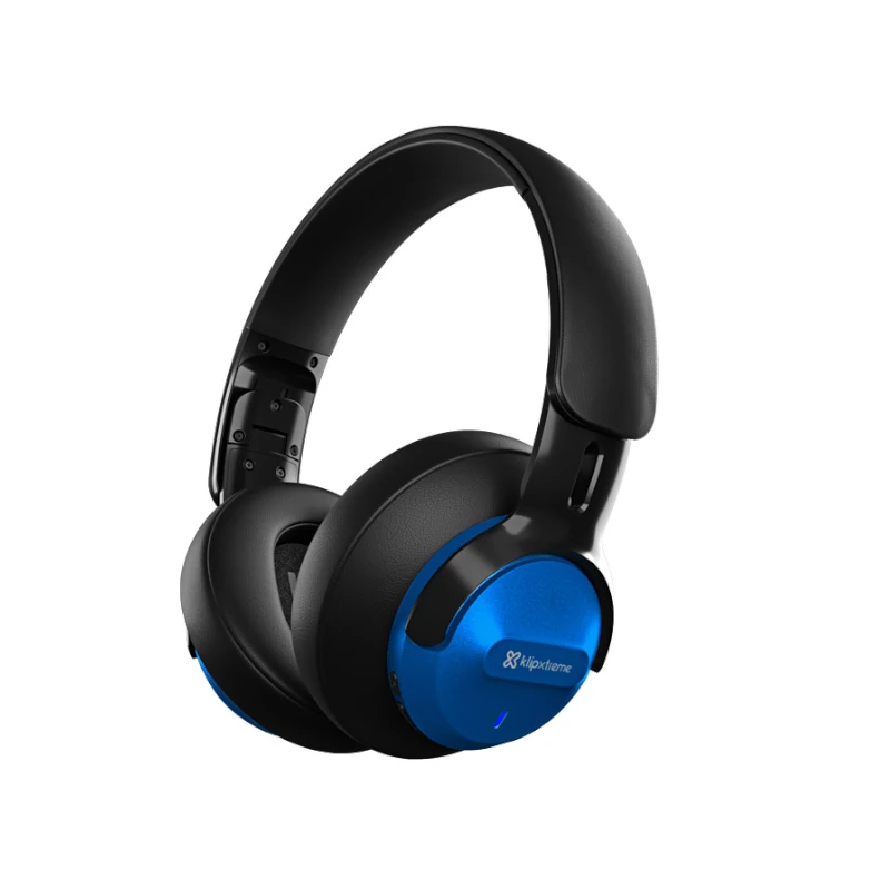 Audifono Klipx C/Microfono Inalambrico Bluetooth Hi-Fi Azul Knh-750Bl 44Hrs