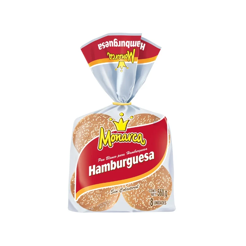 Pan P/Hamburguesa Monarca Bolsa 8und