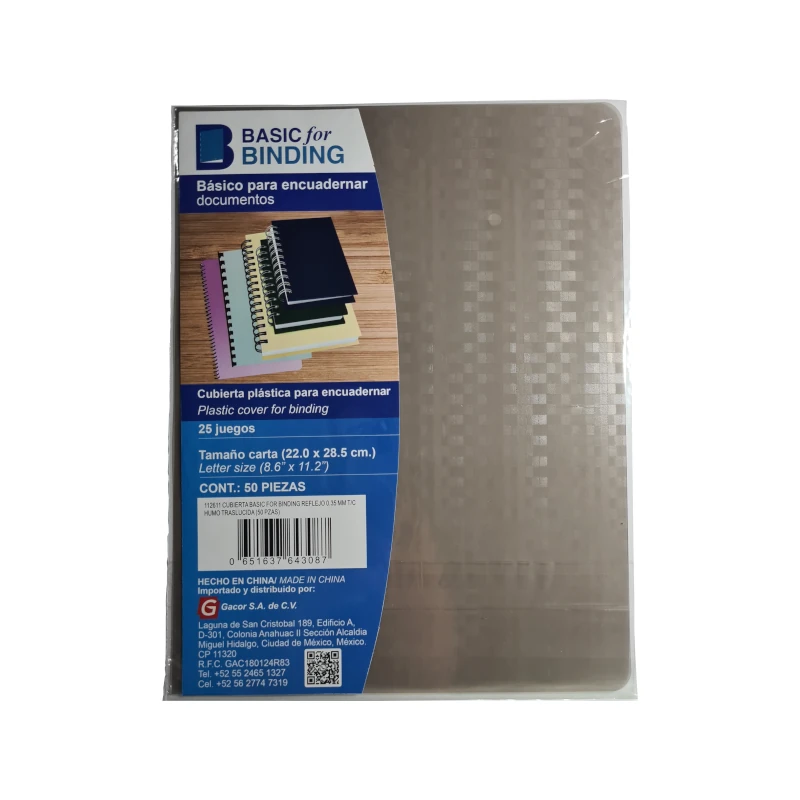 Cubierta T/C Pqt50 Reflejo Humo Basic For Binding