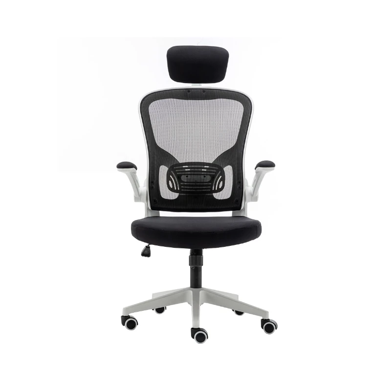 Silla Ejecutiva R-Alto Brazo Ajustable Malla Peso Max 330LB Ferrini Negro Base Blanco Clase 3