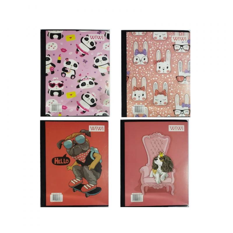 Cuaderno Cosido Grande 200 Paginas Doble Linea Wiwi Femenino