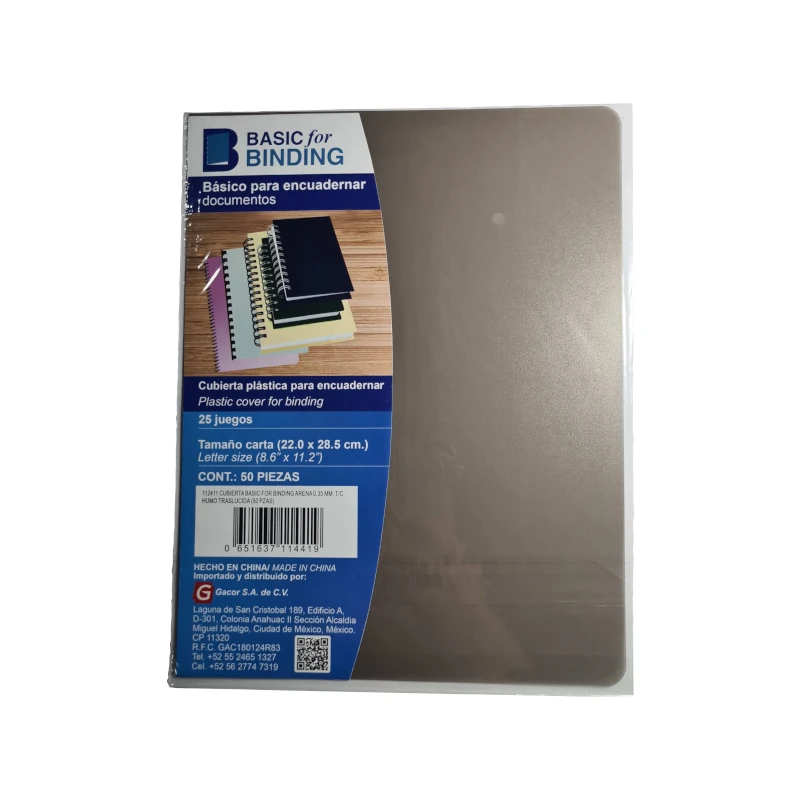 Cubierta T/C Pqt50 Arena Humo Basic For Binding