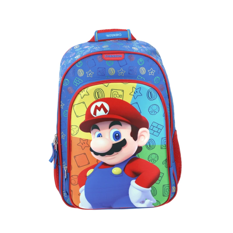 Mochila Grande Mario Bros Playba 16  Mb65621-9