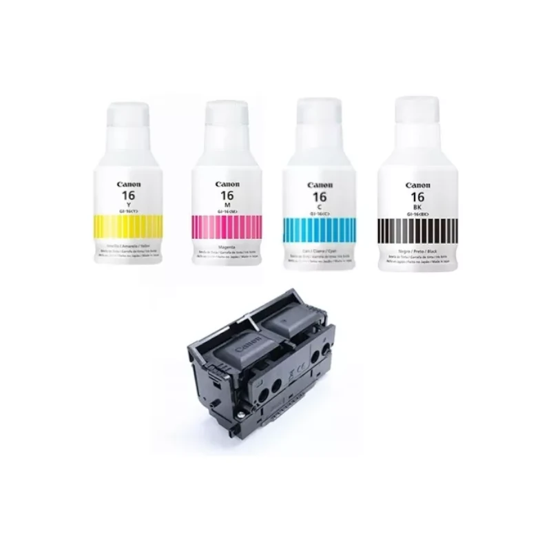 Kit De Tinta Gi-16 4Col Canon +Cabezal Gx6010/7010