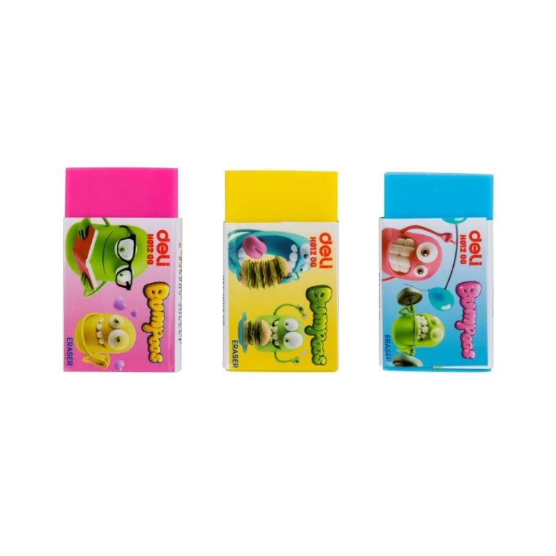 Borrador Deli Bumpees Surtido Colores Neon