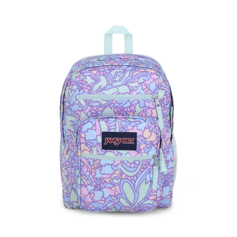 Mochila Jansport Big Student Fluid Floral Pastel Lilac