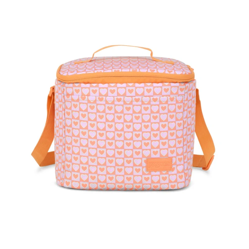 Lonchera Jansport Super Snack Hyped Hearts Pink