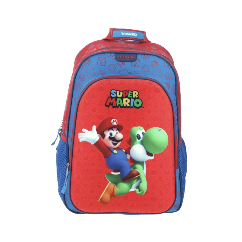 Mochila Grande Mario Bros 16  Capri Mb65645-R