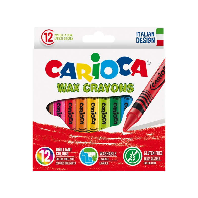 Crayon 12 Colores Lavable Carioca