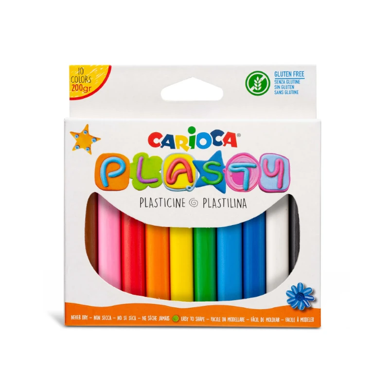 Plastilina Carioca 10Colores 200Gr