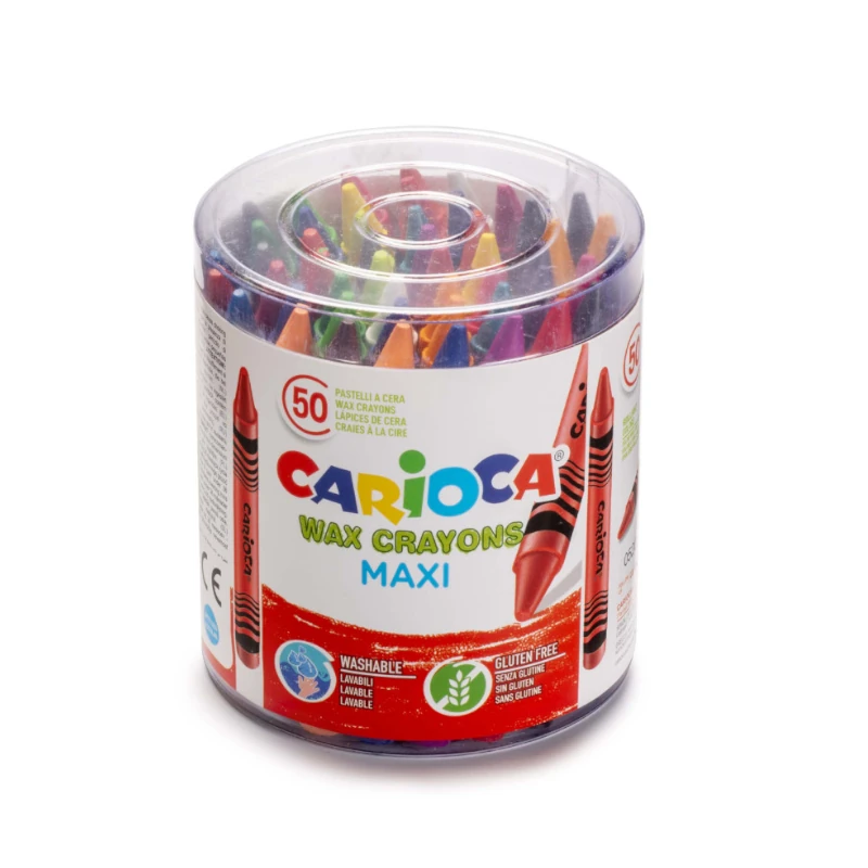 Crayon 50 Colores Jumbo Lavable Carioca