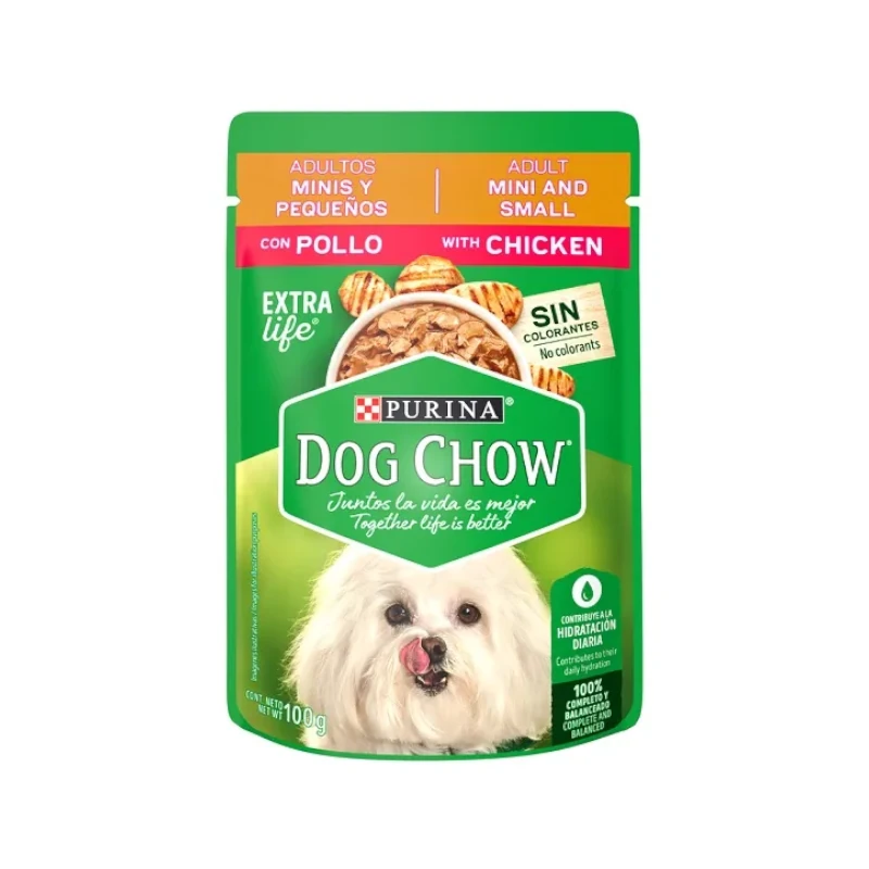 Comida P/Perro Dog Chow Adulto Pollo Purina Bolsa 100Gr
