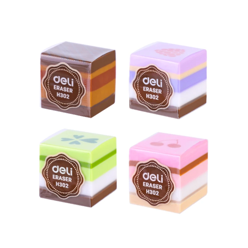 Borrador Deli Multi-Color Cake Surtido