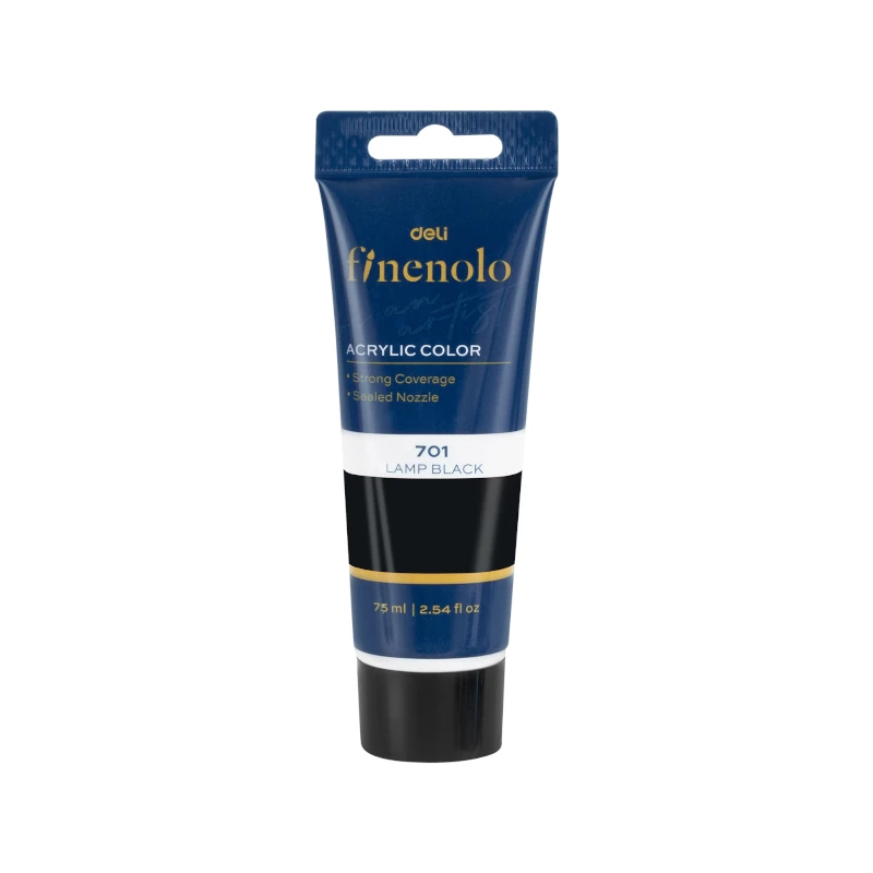 Pintura Acril 75Ml Negro Finenolo Deli