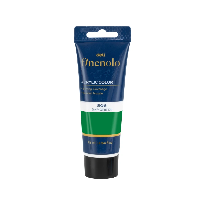 Pintura Acril 75Ml Verde Osc Finenolo Deli