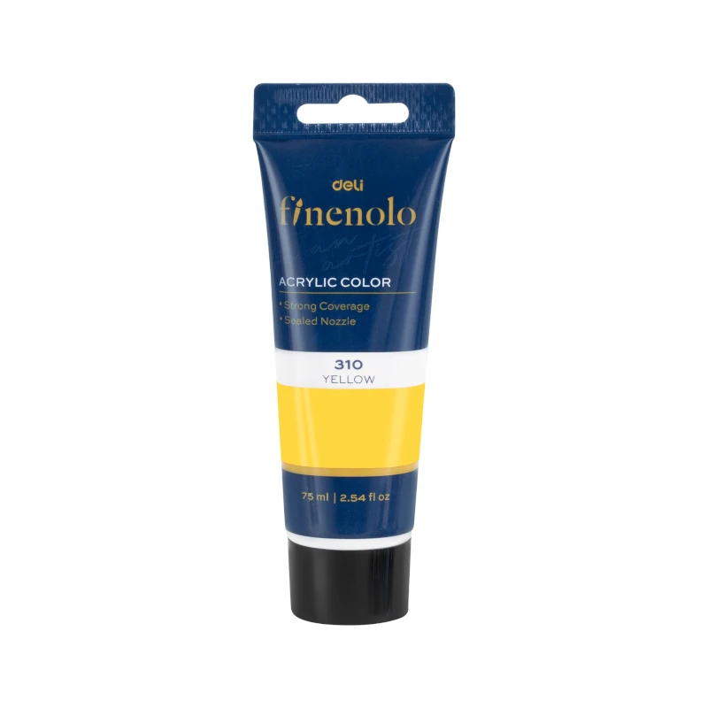 Pintura Acril 75Ml Amarillo Finenolo Deli