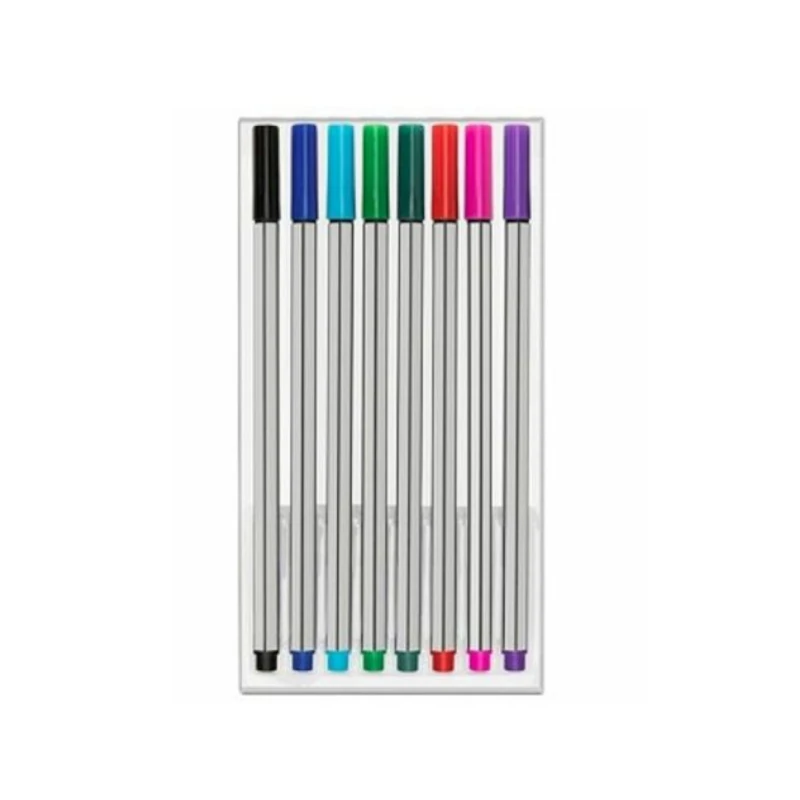 Boligrafo Ultra Fino 8 Colores Surtido