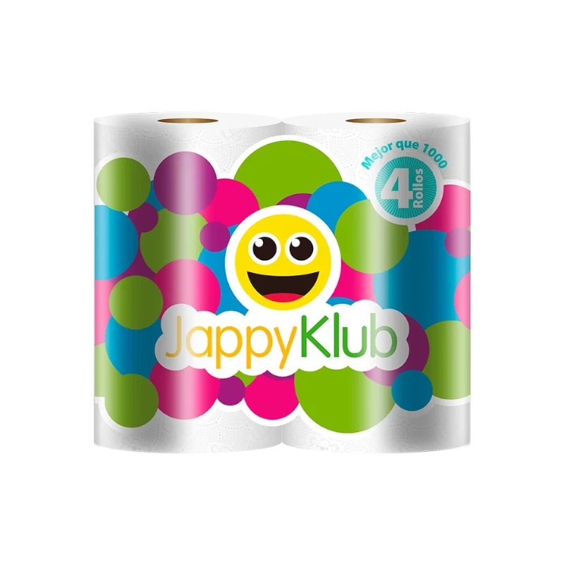 Papel Higienico Jappy Klub 1000hjs 4rll
