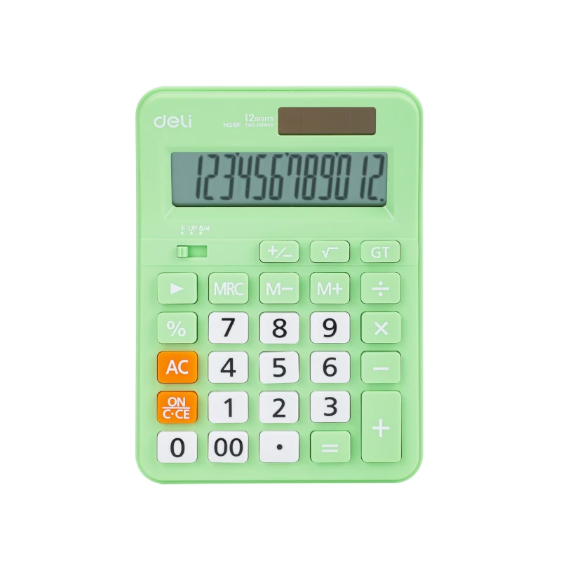 Calculadora Deli Escritorio 12 Digitos Verde