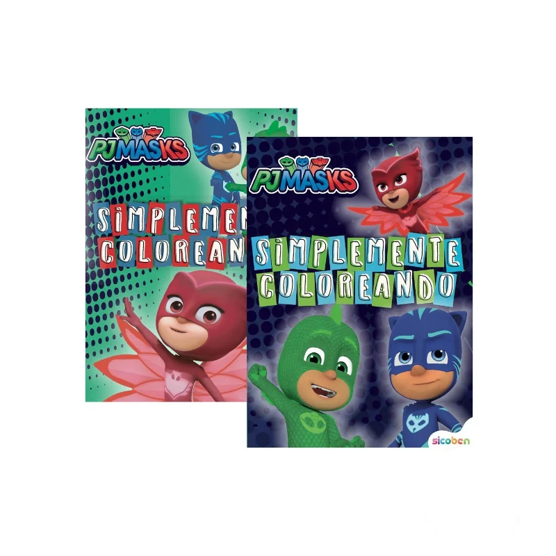 Libro De Actividades Coloreo Pj Mask Con Stickers