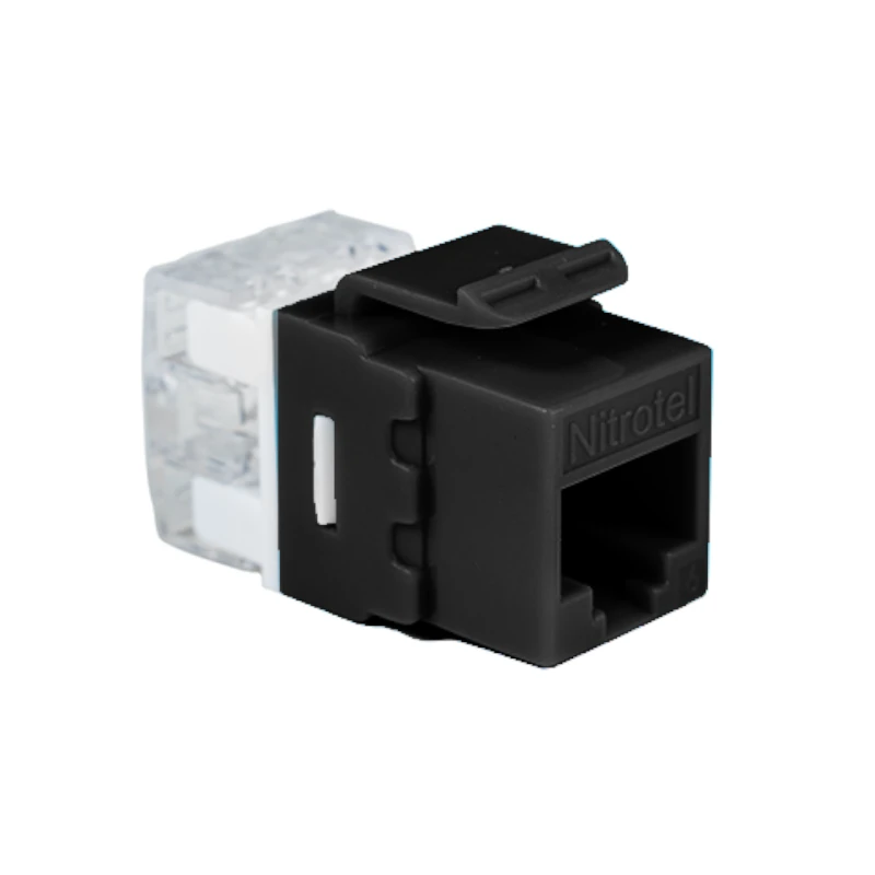 Modulo Jack Rj45 Cat6 Nitrotel Negro