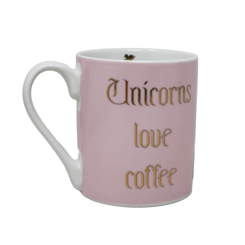 Taza Ceramica 16Oz Rosa Unicornio