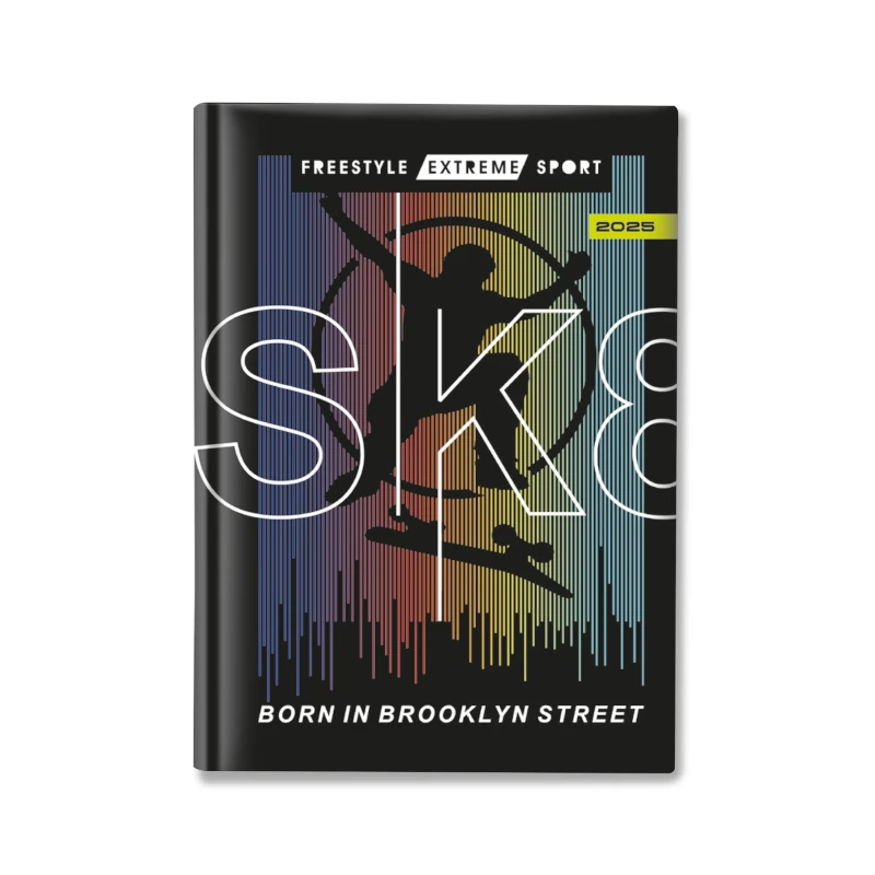 Agenda Diaria 2025 Ferrini Con Diseño Sport Skates