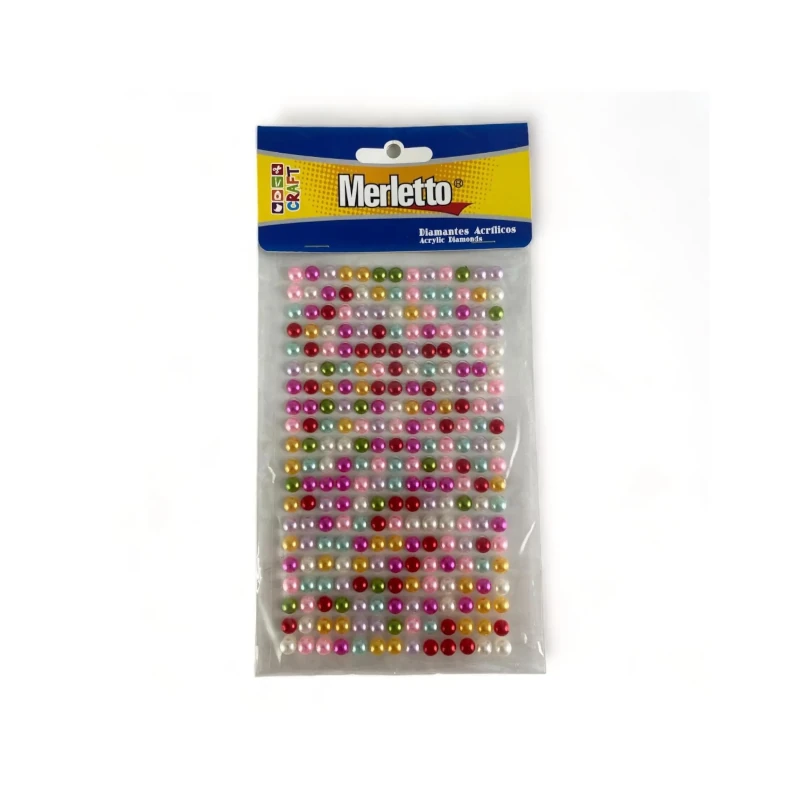 Perlas Autoadhesivas Merletto Colores Surtidos