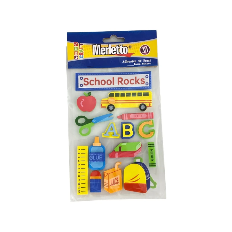 Foamy Adhesivo 3D School Merletto