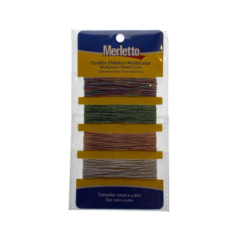 Elastico 1X4.6Mts Merletto Colores Surtidos