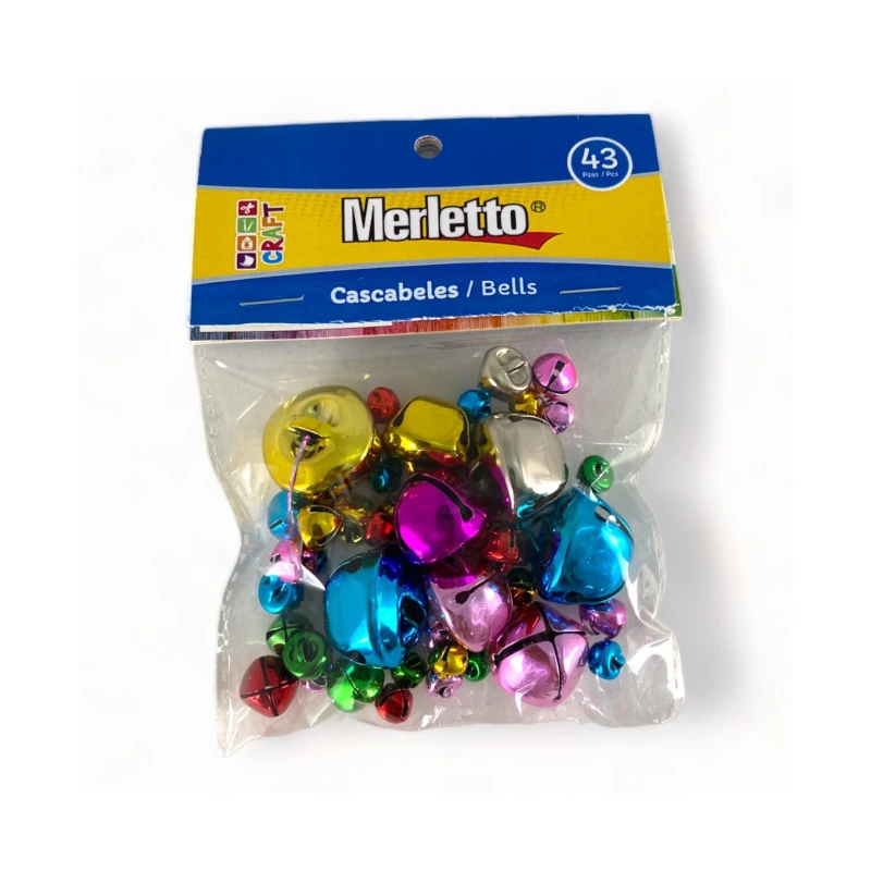 Cascabel Para Manualidad 43 Piezas Merletto Colores Surtido