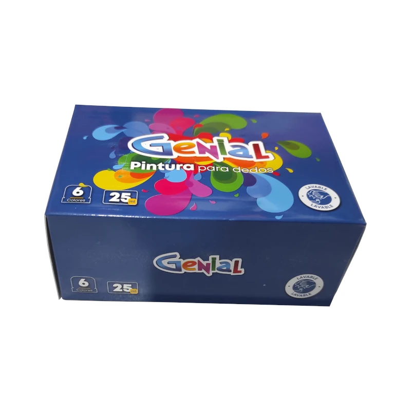 Pintura De Dedo 6 Colores 25Ml Genial